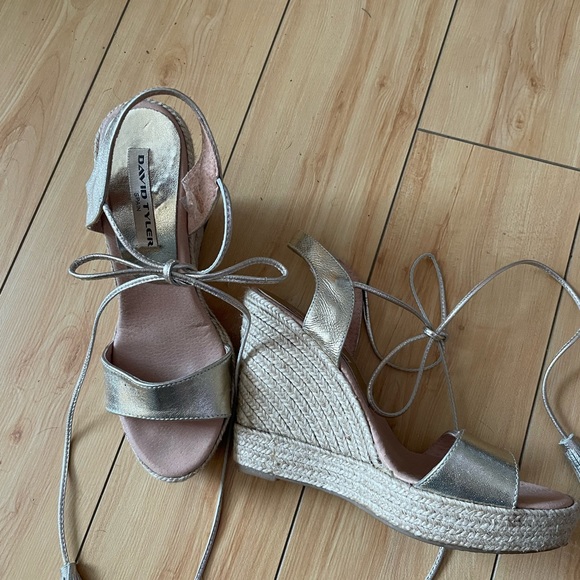 David Tyler Made In Spain leather espadrilles, 37, worn twice. Exc. Condition! - Picture 5 of 8